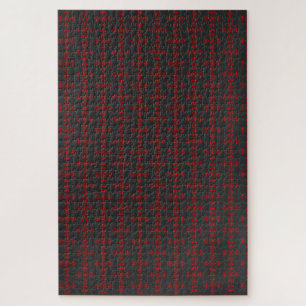Cross With Red Ornament Sacred Decorative Art Jigsaw Puzzle