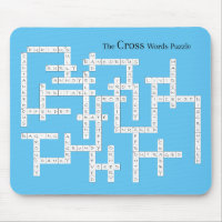 Cross Words Puzzle Semantics Humour Blue