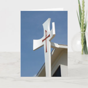 cross xmas greetings holiday card