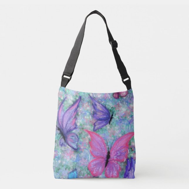 Crossbody Bag with Butterflies (Front)
