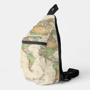 Crossbody Sling Bag - Map Of America