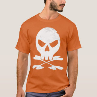 Crossbone Halloween Skeleton Silhouette Goth Punk  T-Shirt