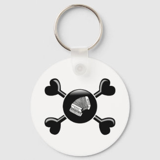 Crossbones Accordion Key Ring