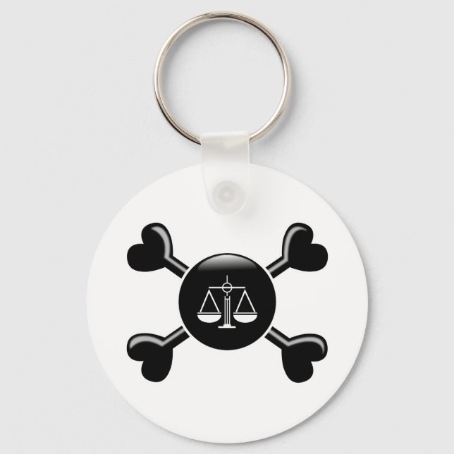 Crossbones Criminal Justice Key Ring (Front)