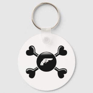 Crossbones Guns Key Ring