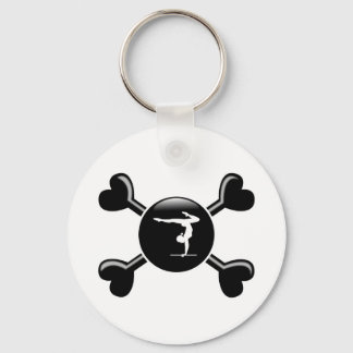 Crossbones Gymnastics Key Ring