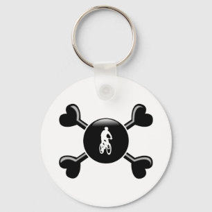 Crossbones Mountain Biking Key Ring