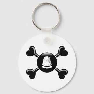 Crossbones Sewing Key Ring