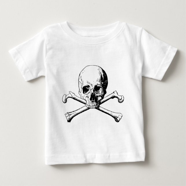 Crossbones skull baby T-Shirt (Front)