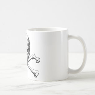 Crossbones skull coffee mug
