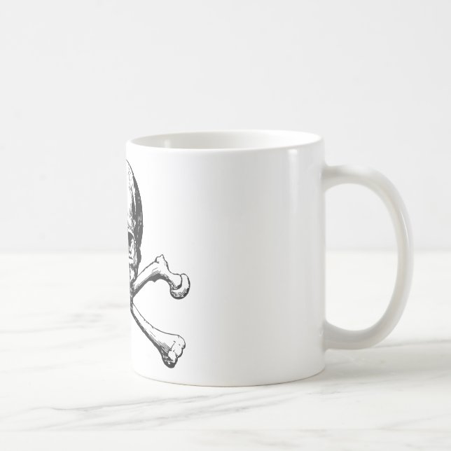Crossbones skull coffee mug (Right)