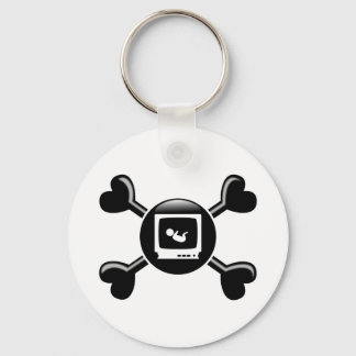 Crossbones Sonograms Key Ring