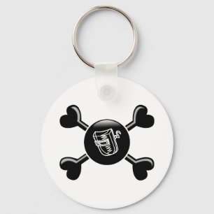 Crossbones Welding Key Ring