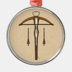 Crossbow Metal Tree Decoration