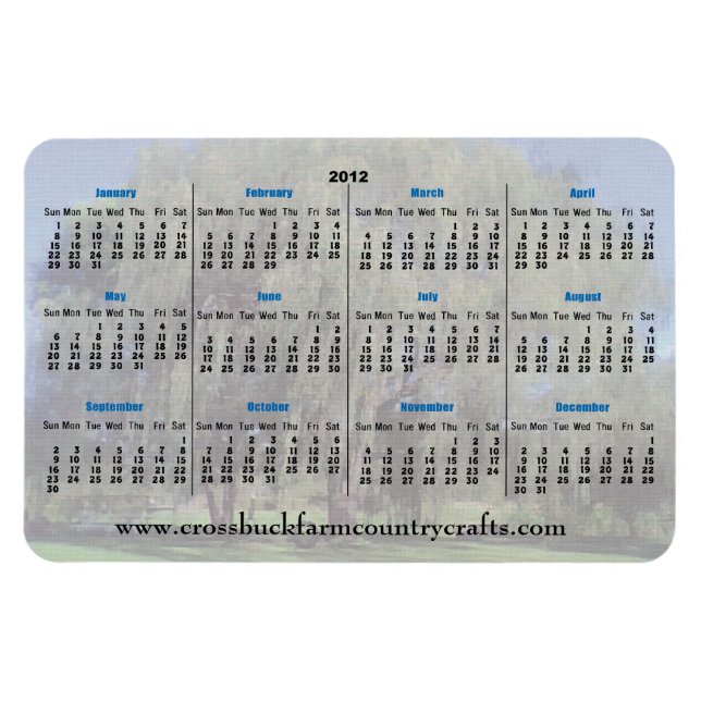 Crossbuck Farm 2012 Calendar Magnets (Horizontal)