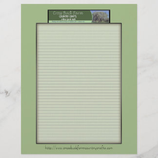 Crossbuck Farm Product Formula Sheets w/text Letterhead
