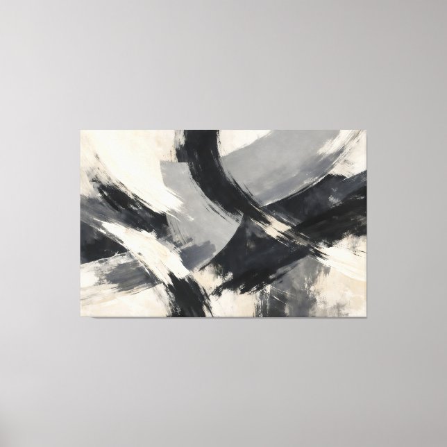 Crosscurrents in Ash Canvas Print (Front)