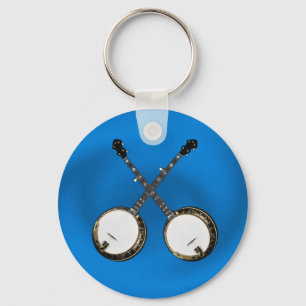 CROSSED BANJOS KEYCHAIN