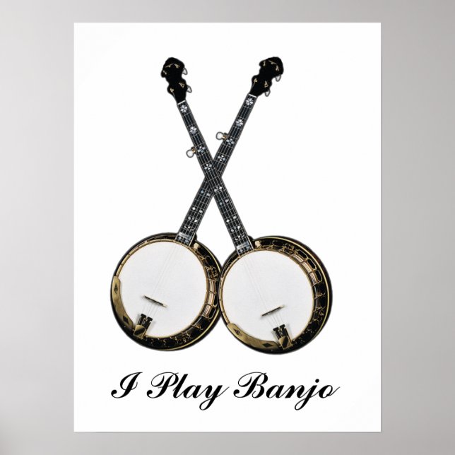 CROSSED BANJOS-POSTER POSTER (Front)