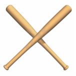 Crossed Baseball Bats Standing Photo Sculpture<br><div class="desc">Crossed Baseball bats on white background. You can change the background with the editing tool and customise the product the way you want it! You can also add some custom text!</div>