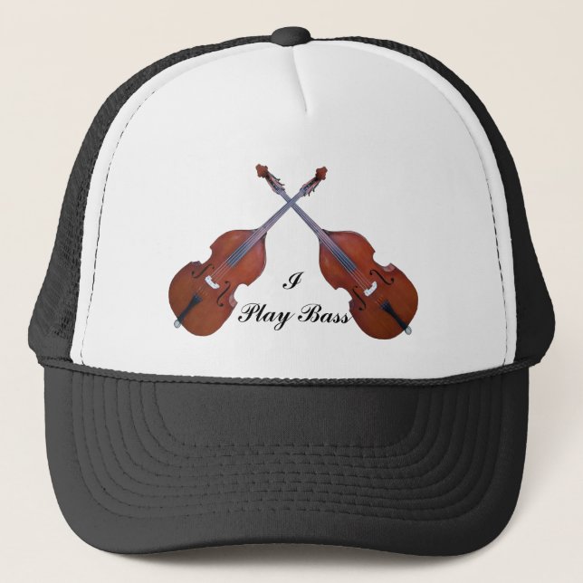 CROSSED BASS-HAT TRUCKER HAT (Front)