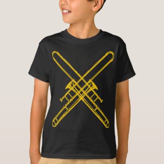 Crossed "Brass" Trombones T-Shirt