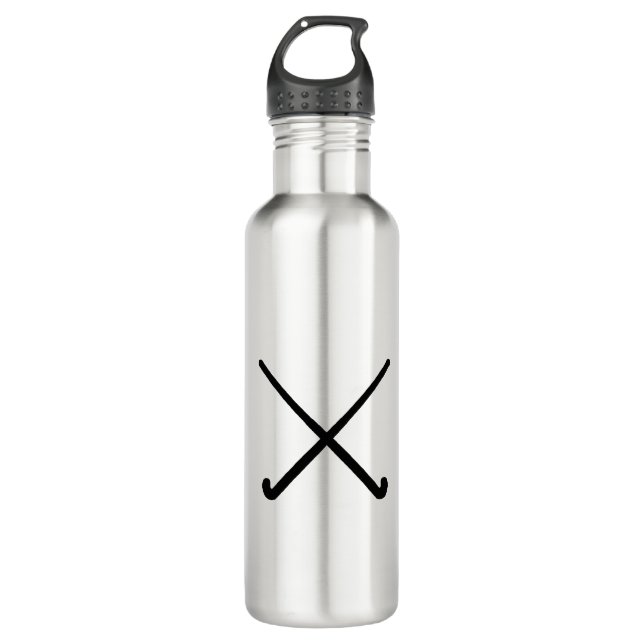 Crossed Field Hockey Sticks Graphic 710 Ml Water Bottle (Front)