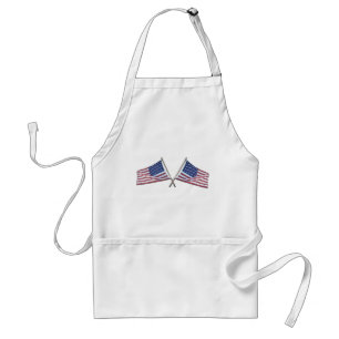 Crossed Flags Aprons