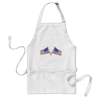 Crossed Flags Aprons