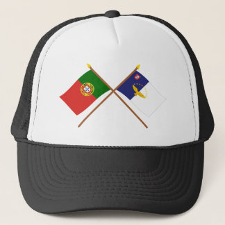 Crossed Flags of Portugal and the Azores Trucker Hat
