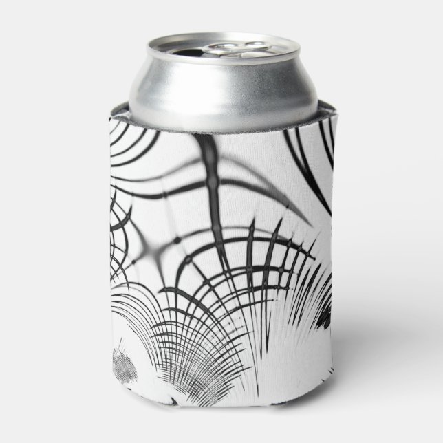 Crossed grey lines remind us of drawings of claw can cooler (Can Front)