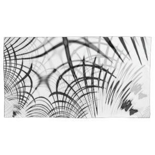 Crossed grey lines remind us of drawings of claw pillowcase