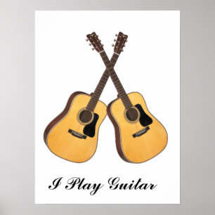 CROSSED GUITARS-POSTERS POSTER