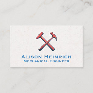 Crossed Hammers Icon   Texture Wall Business Card