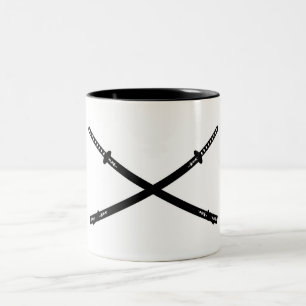 Crossed Katana Swords Mug