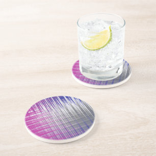 crossed lines coaster