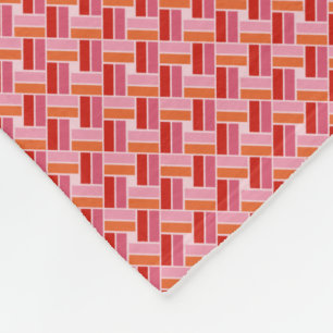 Crossed Lines Fleece Blanket