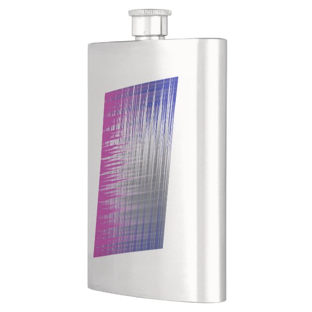 crossed lines hip flask (Left)