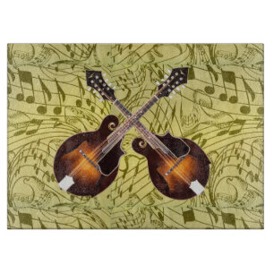 CROSSED MANDOLINS-CUTTING BOARD