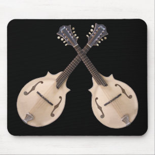 CROSSED MANDOLINS-MOUSEPAD MOUSE MAT