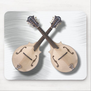 CROSSED MANDOLINS -MOUSEPAD MOUSE MAT