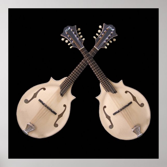 CROSSED MANDOLINS-POSTER POSTER (Front)