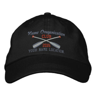 Crossed Paddles Embroidery for Club Camp Team Lake Embroidered Hat