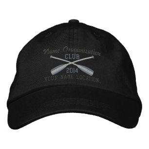 Crossed Paddles Embroidery for Club Camp Team Lake Embroidered Hat