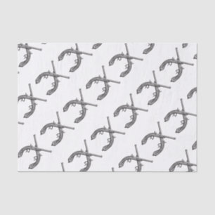 Crossed Pistols Tissue Paper