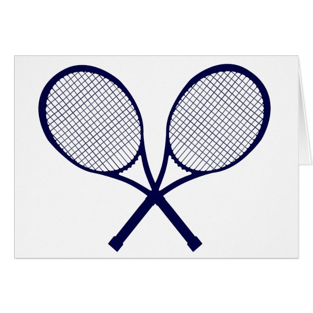 Crossed Rackets Silhouette (Front Horizontal)