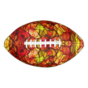 Crossed ropes hidden under some red awning fabric american football