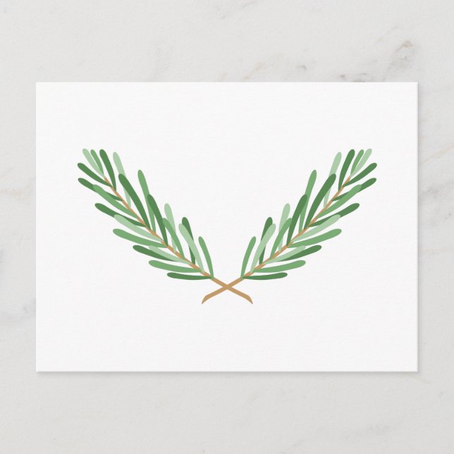 Crossed Rosemary Postcard (Front)