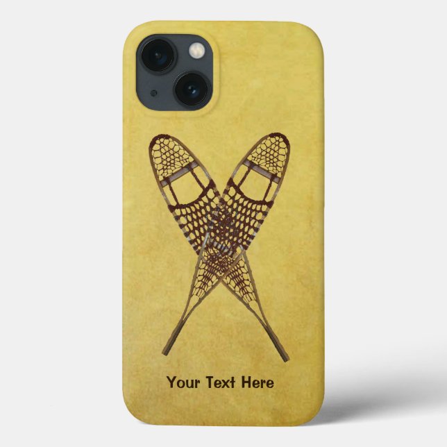 Crossed Snowshoes Case-Mate iPhone Case (Back)