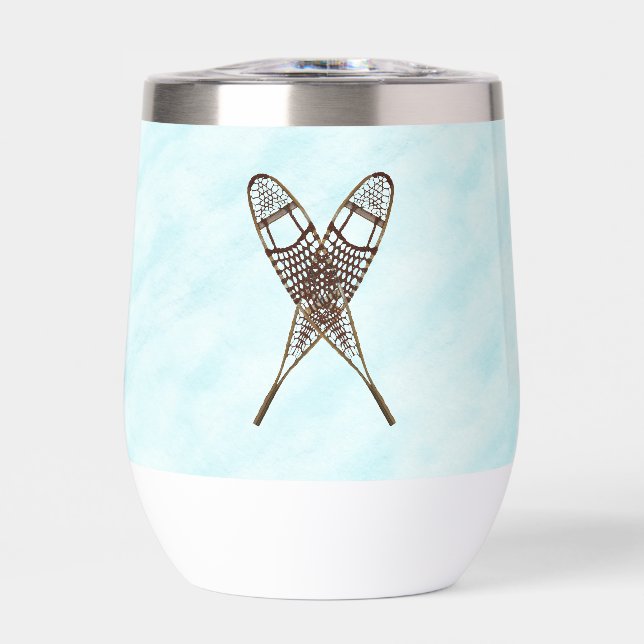 Crossed Snowshoes On Snow (Front)